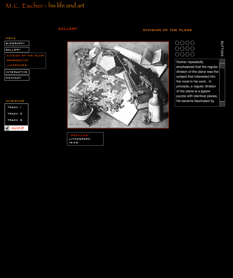 M.C. Escher flash site ~2003